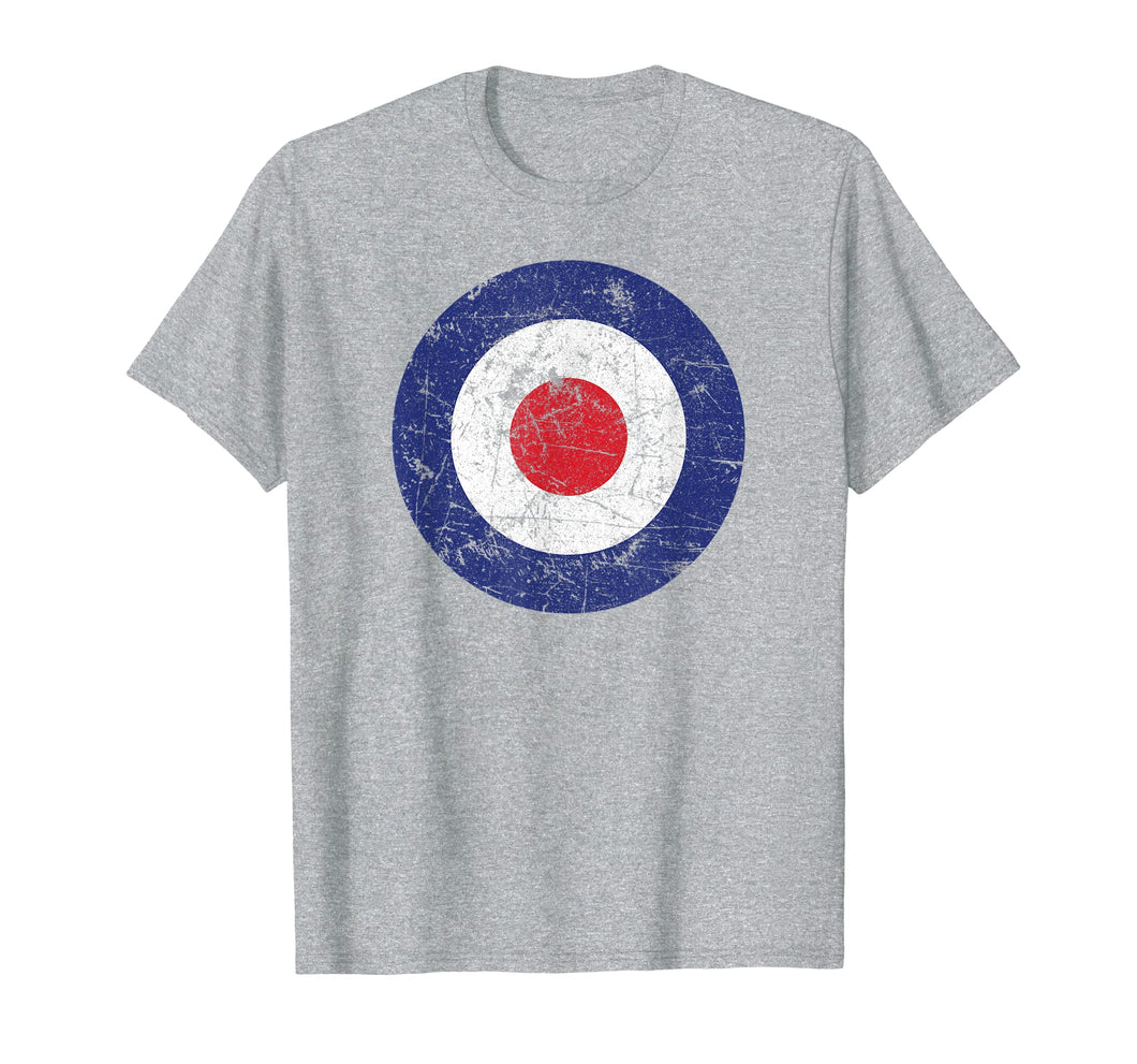 Distressed Target Bullseye British RAF Roundel T-Shirt