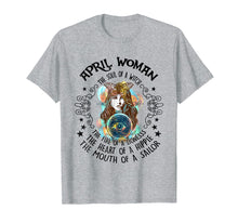 Load image into Gallery viewer, April Woman The Soul Of A Witch T-shirt birthday Gift
