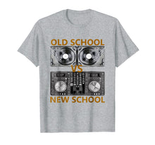 Load image into Gallery viewer, Old School DJ VS New School DJ T-Shirt, House/Dance Music
