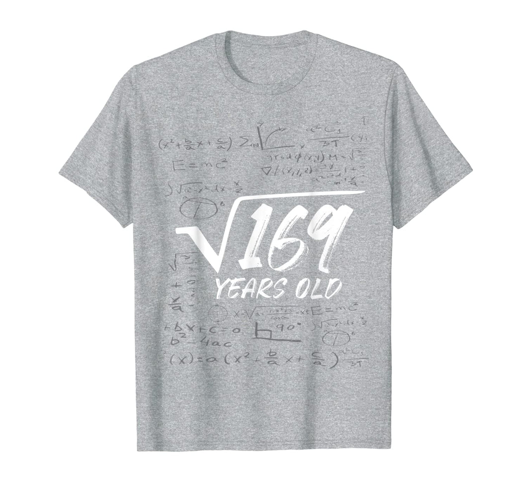 Square Root 169 = 13 years birthday T-Shirt-921134