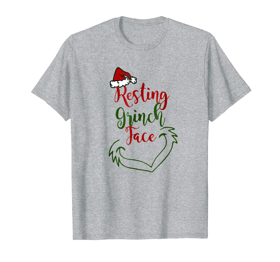 Resting Grinchface Holiday Green Monster Tshirt