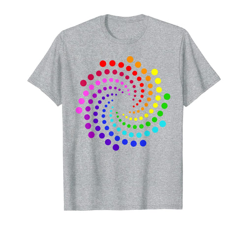 Dot Day Shirt Kids, Rainbow Polka Dot Spiral
