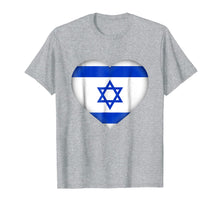 Load image into Gallery viewer, I Love Israel T-Shirt | Israeli Flag Heart Outfit-1200028
