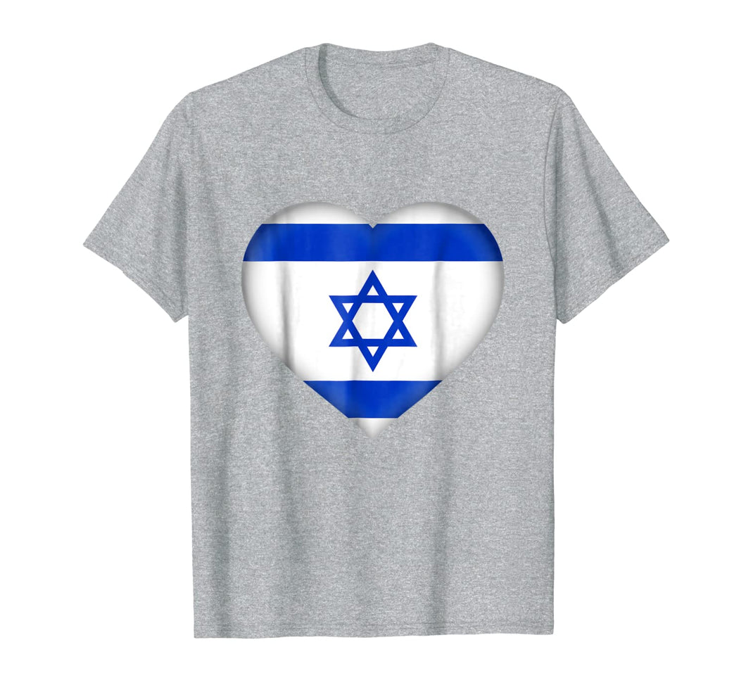 I Love Israel T-Shirt | Israeli Flag Heart Outfit-1200028