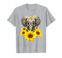 Load image into Gallery viewer, Elephant Sunflower Cute Elephant Love Sunflower T-Shirt-112569

