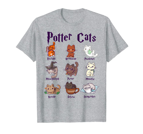 Potter Cats Cute Harry Pawter Kitten Tshirt gift for Her
