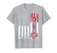 Load image into Gallery viewer, Car Enthusiast - American Flag Piston Muscle Car Gift T-Shirt-2389253
