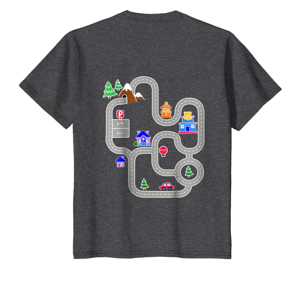 Play Cars on Daddy's Back, Car Play Mat Shirt, Gift for Dad